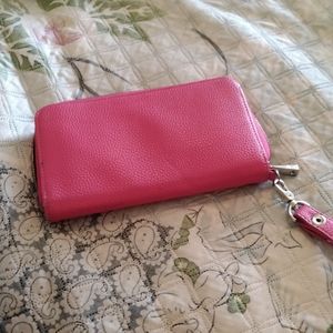 Thirty One pink Jewel Ladies Wristlet Purse